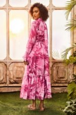 Gilda V-neck Chiffon Maxi Dress - Image 2