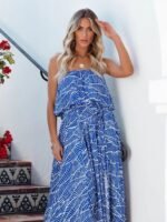 Gloria Printed Flare Maxi Dress - Image 5