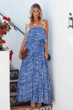 Gloria Printed Flare Maxi Dress - Image 2