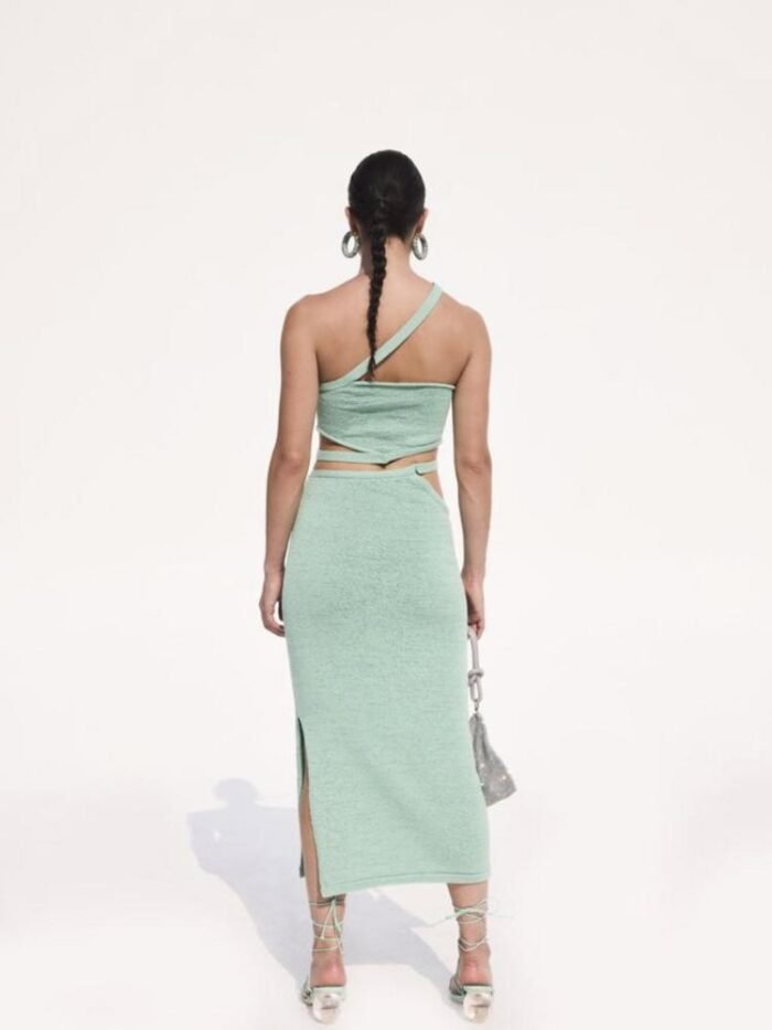Hermosa Asymmetry Cut-out Knit Set - Image 4