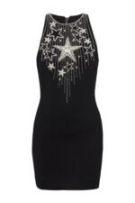 Hilary Star Embroidered Diamante Mini Dress - Image 6