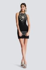 Hilary Star Embroidered Diamante Mini Dress - Image 2