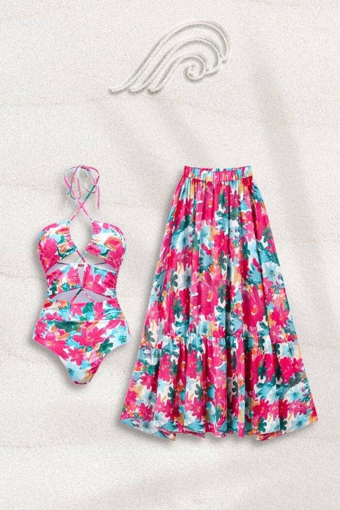 Hilda Printed Two-piece Swim Set - Image 8