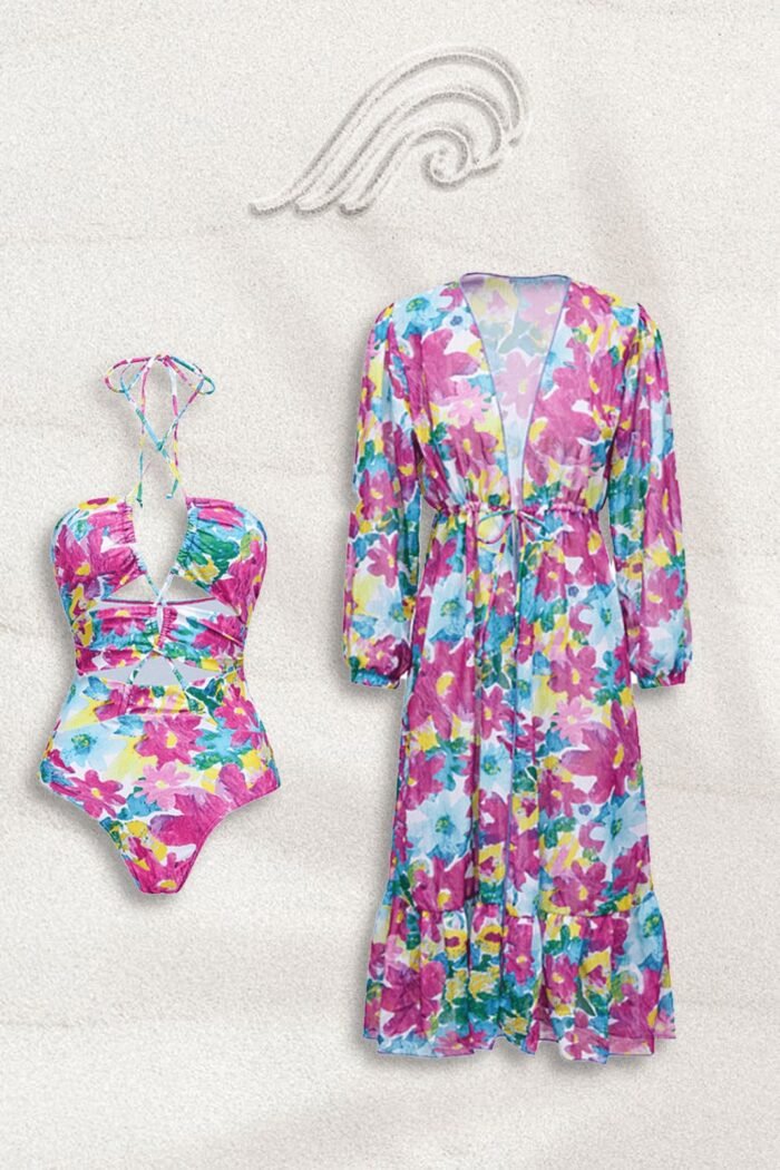 Hilda Printed Two-piece Swim Set - Image 4
