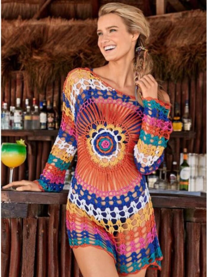 Ina Crochet Halo Beach Cover-up - Image 1