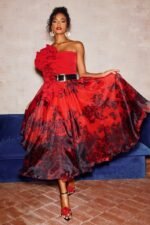 Ivy Ruffle One Shoulder Corset Top - Image 3
