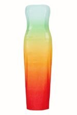Jean Rainbow Sequins Tube Maxi Dress - Image 7