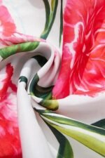 Jemima Printed Off-shoulder Shirred Mini Dress - Image 4