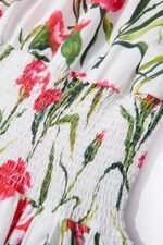 Jemima Printed Off-shoulder Shirred Mini Dress - Image 5