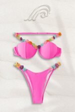 Jill Flower Trim Bikini