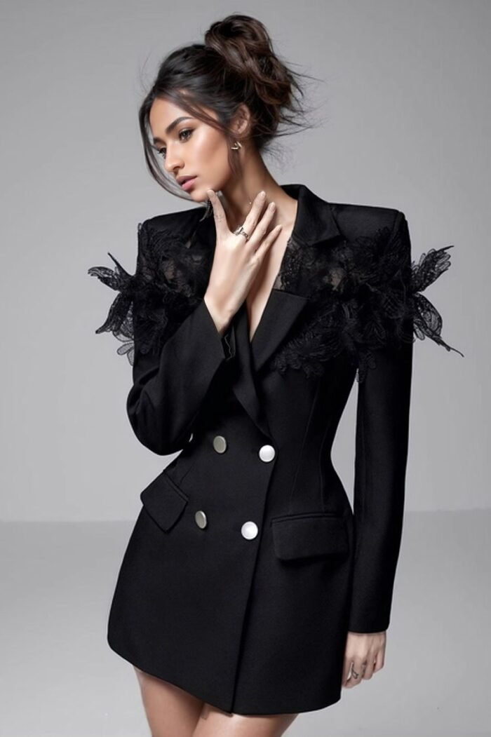 Joanne Lace Mini Blazer Dress - Image 9
