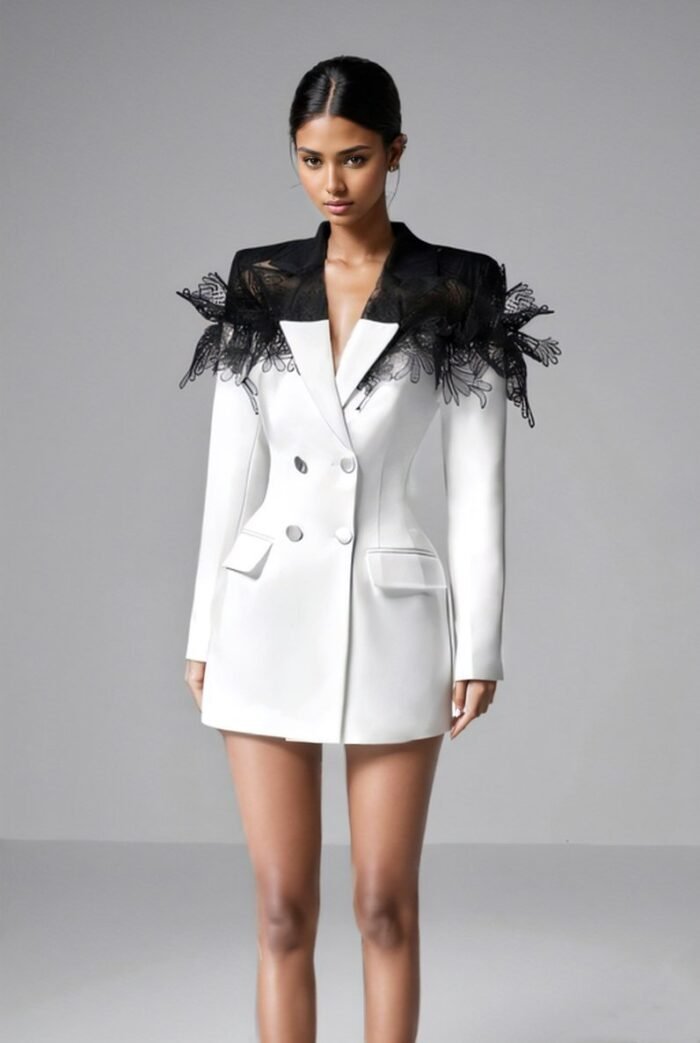 Joanne Lace Mini Blazer Dress - Image 2
