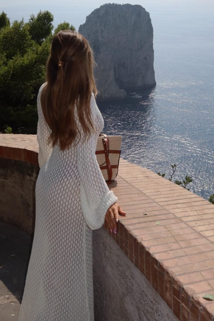 Josie V-neck Cut-out Knit Maxi Dress - Image 10