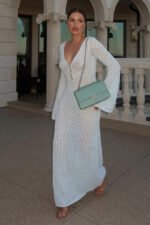 Josie V-neck Cut-out Knit Maxi Dress - Image 2