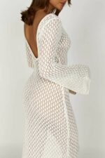 Josie V-neck Cut-out Knit Maxi Dress - Image 15