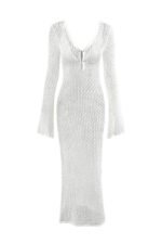 Josie V-neck Cut-out Knit Maxi Dress - Image 17