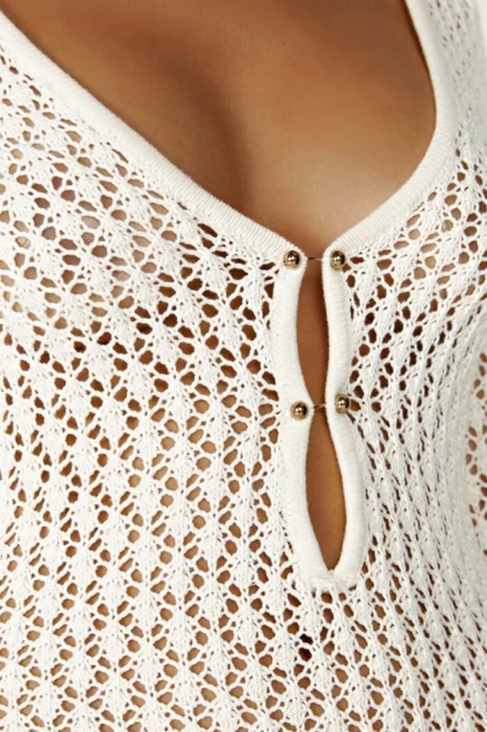 Josie V-neck Cut-out Knit Maxi Dress - Image 14