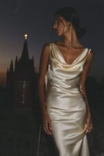 Persis Cowls Backless Satin Maxi Dress - Image 10