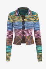 Judith Colorblock Knit Sweater Cardigan - Image 6