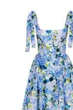 Kacey Hydrangea Printed Strap Maxi Dress - Image 4
