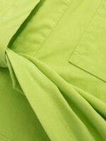 Kay Twisted Crop Linen Blouse - Image 3