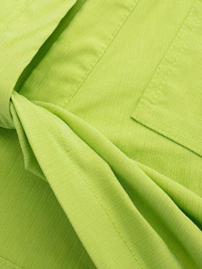 Kay Twisted Crop Linen Blouse - Image 3
