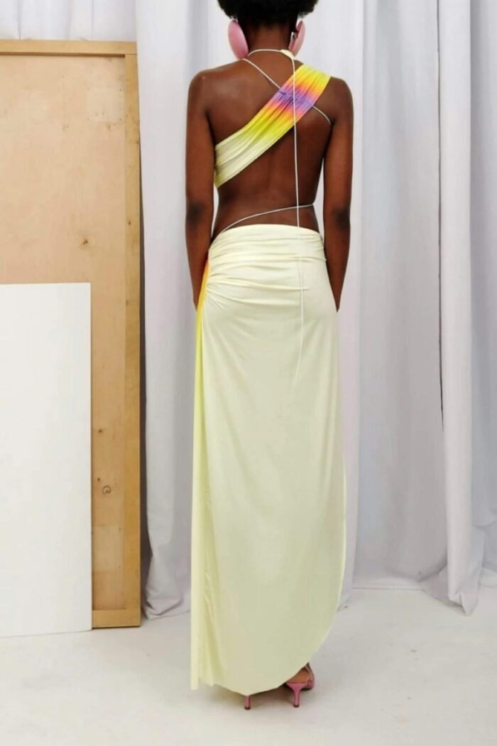 Kendra Tie Dye Wrap-around Maxi Dress - Image 8