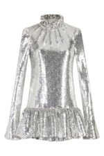 Kristin Ruffle Sequins Mini Dress - Image 6