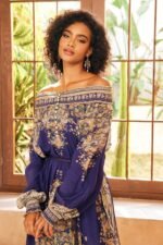 Leila Paisley-print Long Sleeves Maxi Dress - Image 4