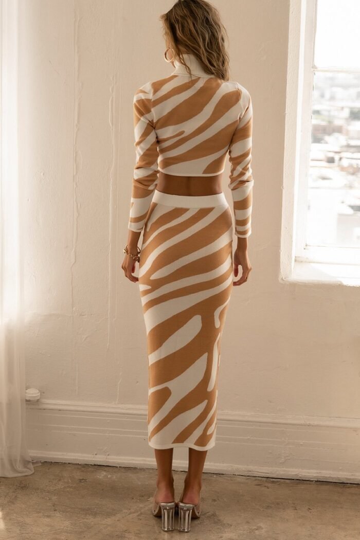 Lena Zebra Print Knit Set - Image 8