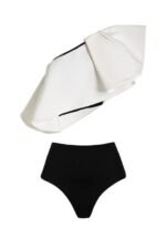 Lindsay One-Shoulder Polka Dot Swim Set - Image 5