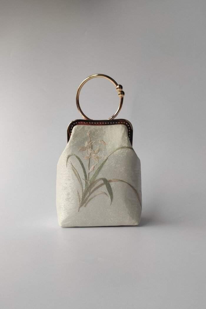 Liz Embroidered Satin Bag - Image 1