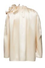 Lorraine Flower Satin Flowy Blouse - Image 8