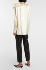Lorraine Flower Satin Flowy Blouse - Image 6