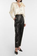 Lorraine Flower Satin Flowy Blouse - Image 5