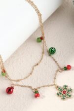 Lynn Christmas Snowflake Removable Pendant Nacklace - Image 2