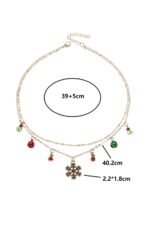 Lynn Christmas Snowflake Removable Pendant Nacklace - Image 4