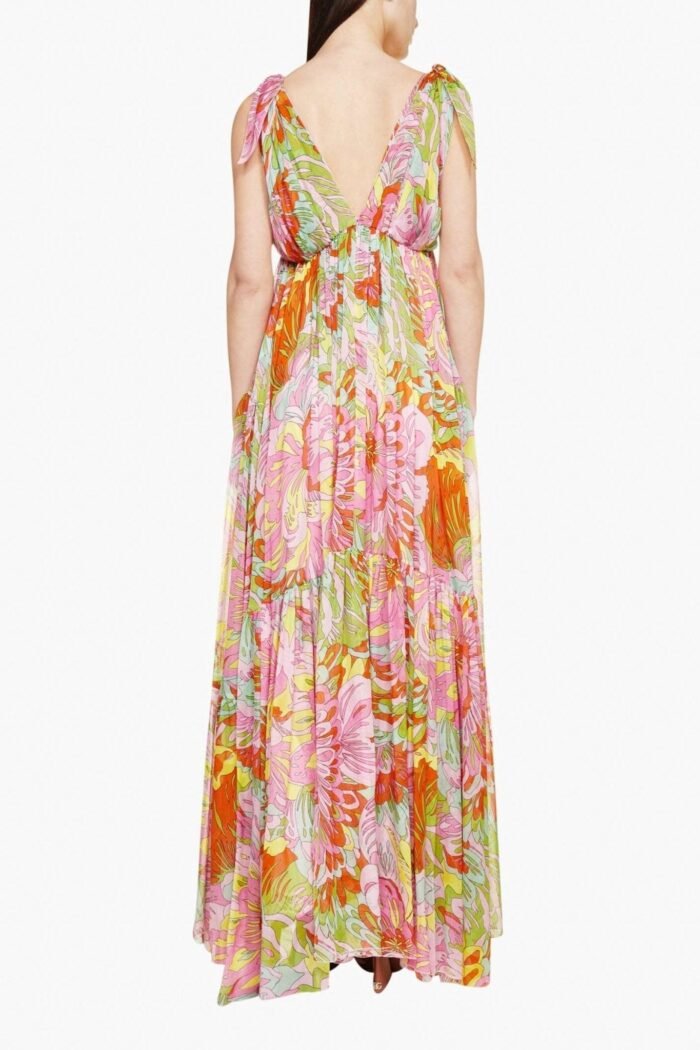 Lyuba Printed V-neck Maxi Dress - Image 3
