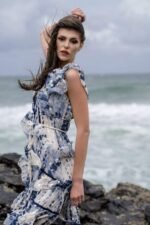 Madeline Tie-Dyed Ruffle Mini Dress - Image 2