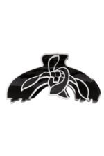 Magnolia Flower Contrast Line Art Hair Claw - Image 5