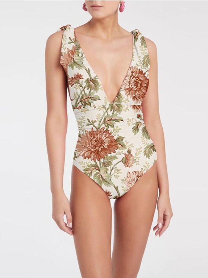 Marcia Vintage Print Swim Set - Image 2