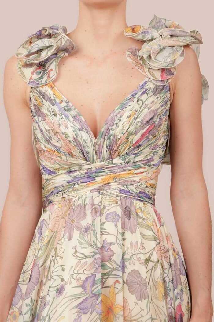 Marissa Cut-out Ruffle Maxi Dress - Image 10