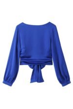 Martha Backless Satin Top - Image 4