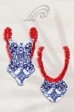 Martha Printed Gathered Two-pieces Swim Set - Image 2