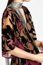 Metallic Tassel Skinny Scarf - Image 2