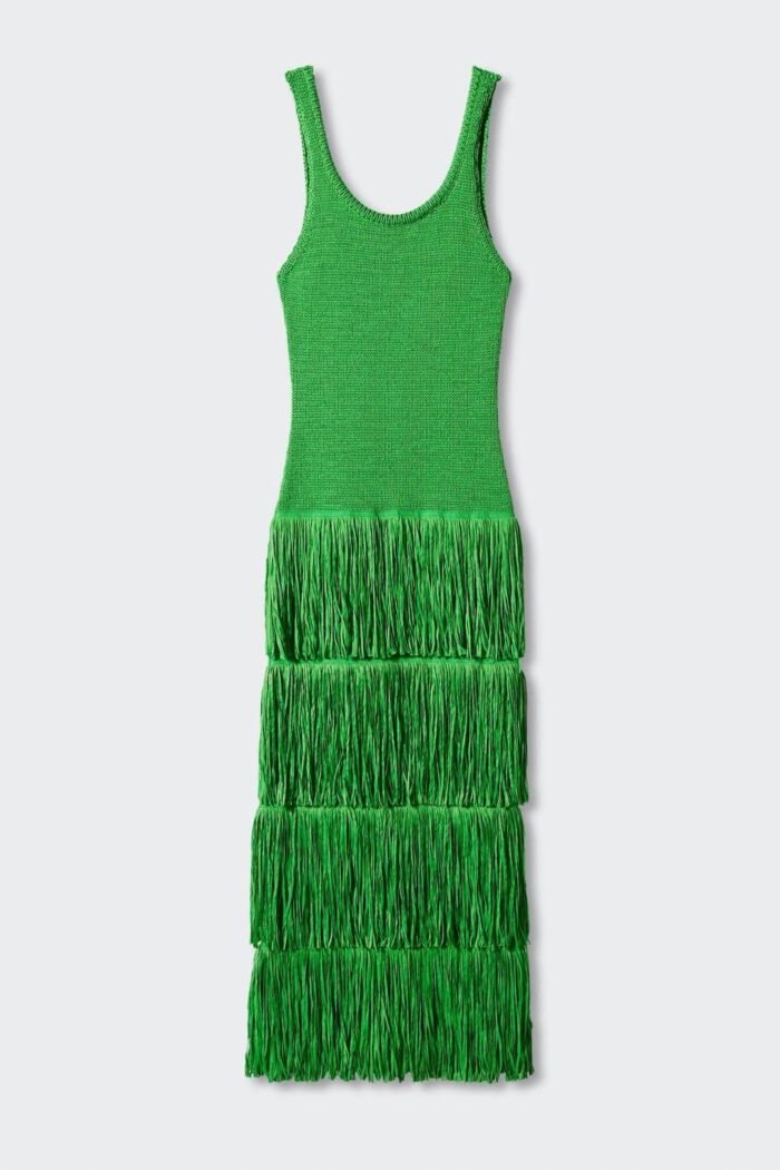 Miriam Tassel Knit Strap Maxi Dress - Image 4