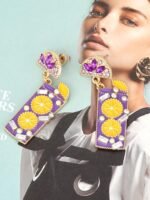 Mocktail Diamante Drop Earrings - Image 5