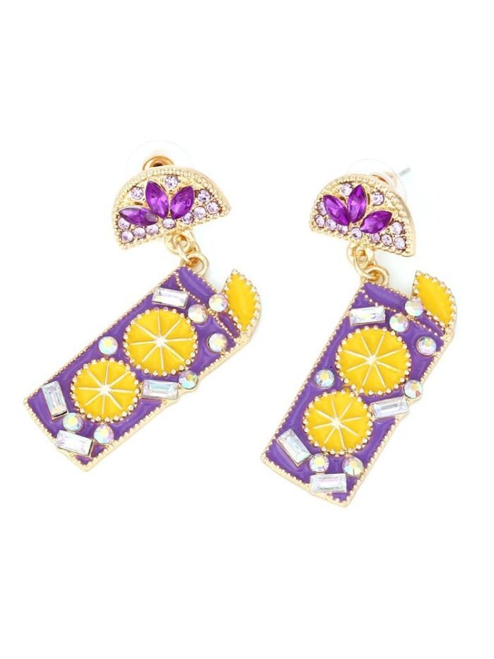 Mocktail Diamante Drop Earrings - Image 2