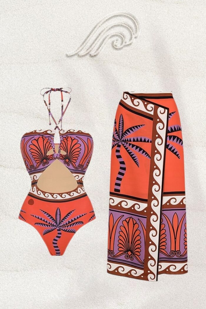 Molly Halterneck Cut-out Two-pieces Swim Set - Image 1