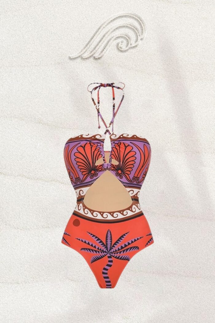 Molly Halterneck Cut-out Two-pieces Swim Set - Image 2